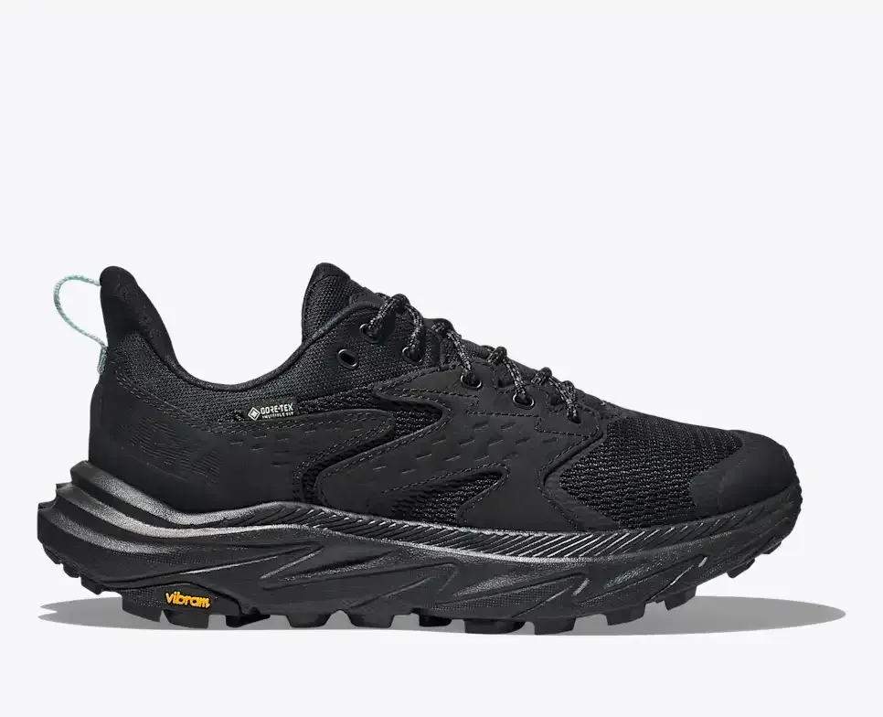 HOKA Anacapa 2 Low GORE-TEX Black (Women’s) - Hiking Boots & Shoes - front view