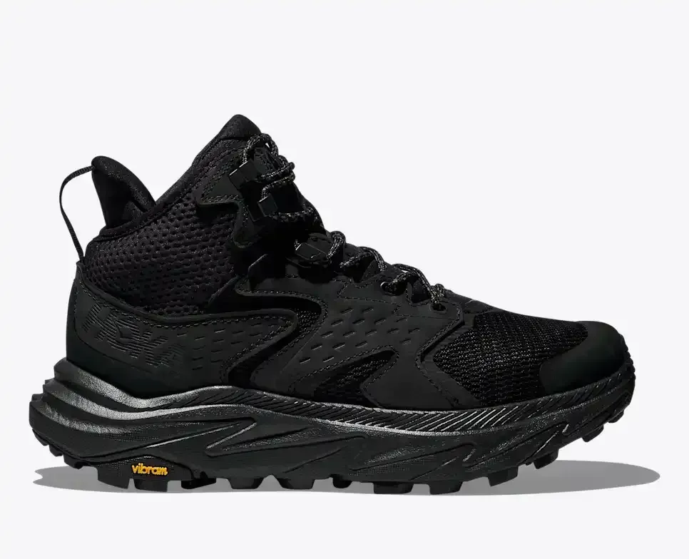 HOKA Anacapa 2 Mid GORE-TEX Black (Women’s) - Hiking Boots & Shoes - front view