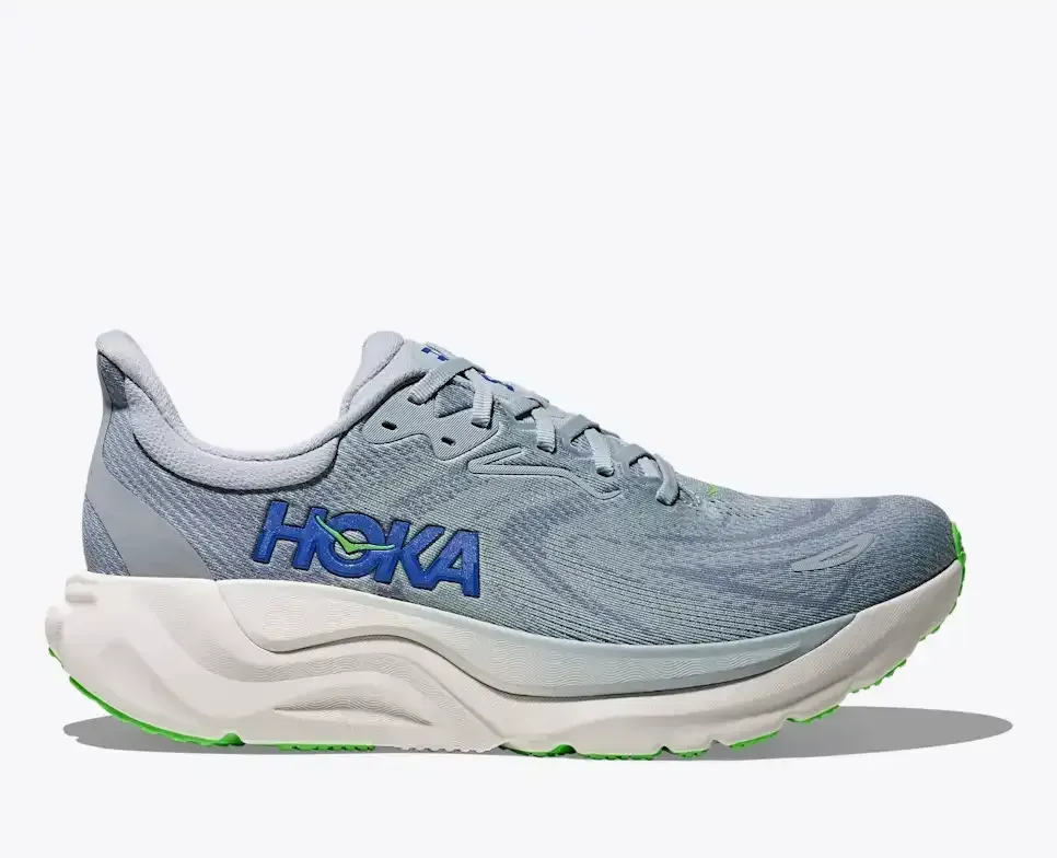 HOKA Arahi 8 Mineral Blue Washed Blue - Men's Road Running Shoes & Trainers - front view