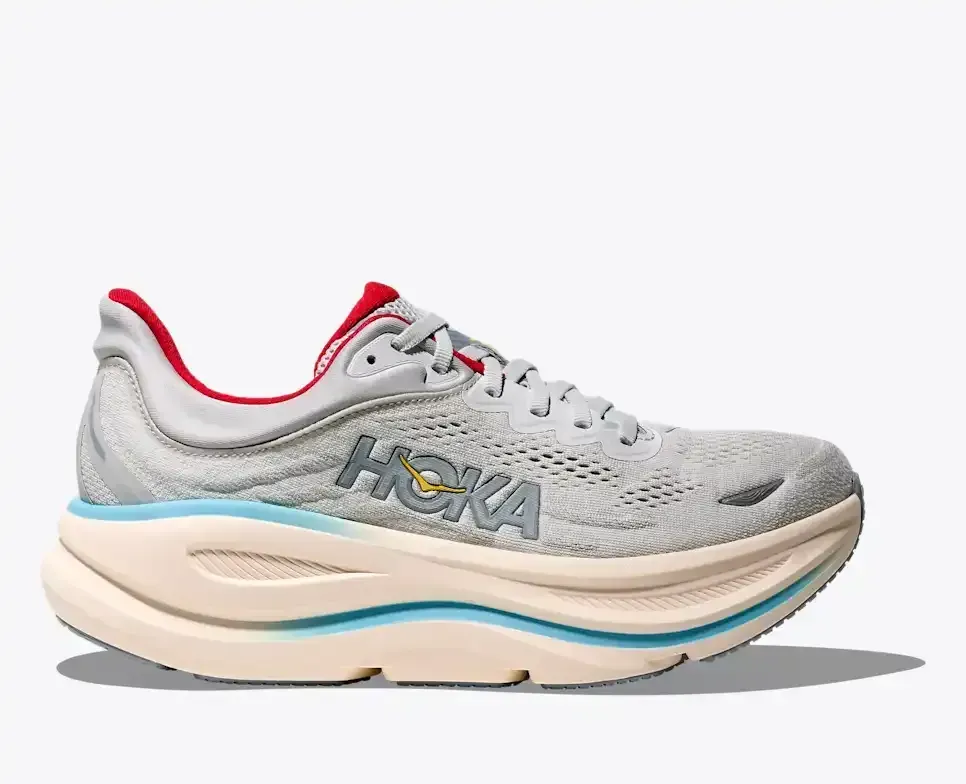 HOKA Bondi 9 Cosmic Grey Stardust (Women’s) - Road Running Shoes - front view