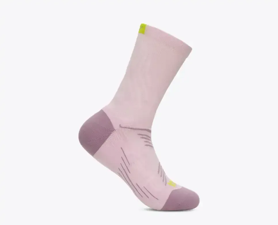 HOKA Bondi Quarter Run Sock Lilac Cream - Men's HOKA Exclusives - front view