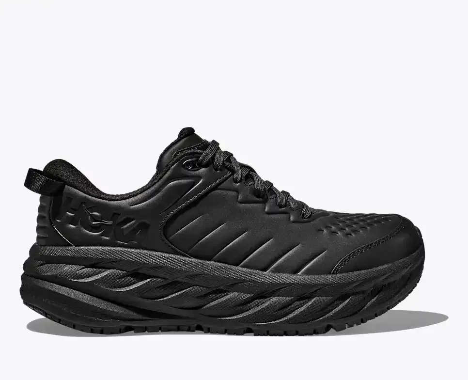 HOKA Bondi SR Black (Women’s) - Walking Shoes & Boots - front view