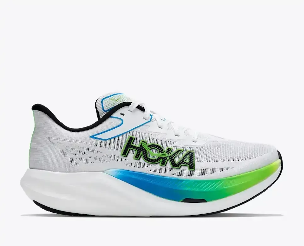 HOKA Cielo Rocket X 3 Frost Electric Lime - Men's Road Running Shoes & Trainers - front view