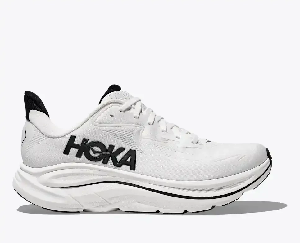 HOKA Clifton 10 White Black - Clifton 10 - front view