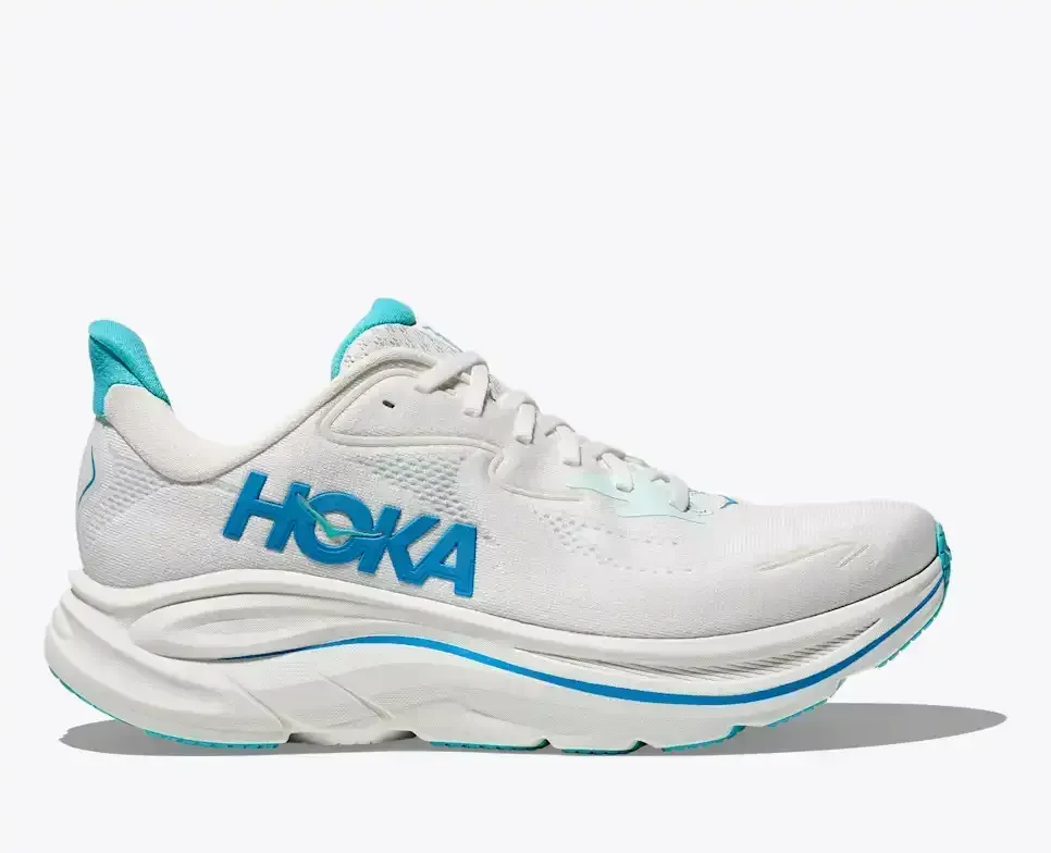 HOKA Clifton 10 White Skyward Blue - Clifton 10 - front view