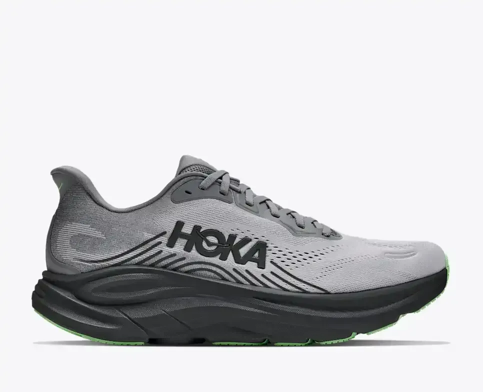 HOKA Clifton 11 Galactic Grey Stardust - Men's Road Running Shoes & Trainers - front view