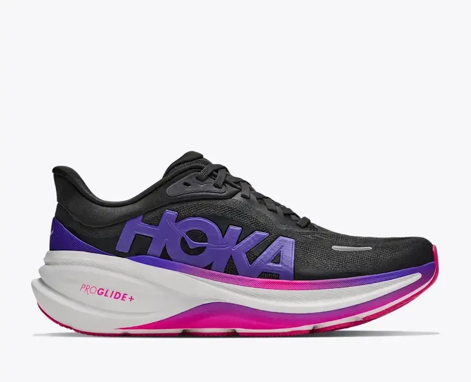 HOKA Clifton PRO Carbon Black Cosmic Purple (Women’s) - Clifton PRO - front view