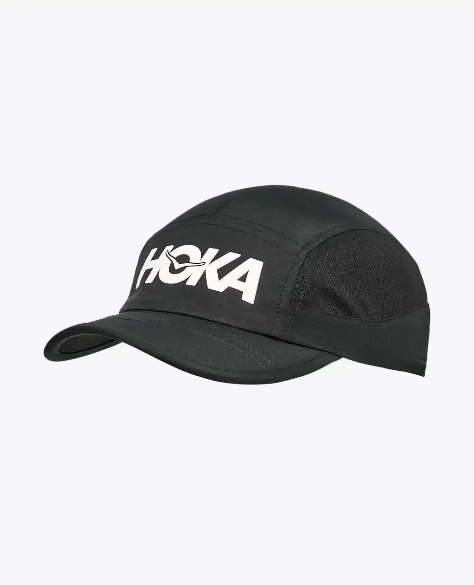 HOKA Hoka Run Hat Black - Men's HOKA Exclusives - front view