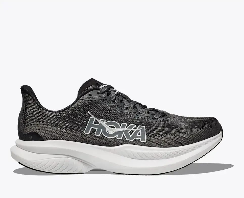 HOKA Mach 6 Black White - Men's Running Shoes & Trainers - front view