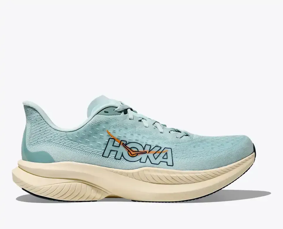HOKA Mach 6 Clear Sea Sea Water - Men's Running Shoes & Trainers - front view