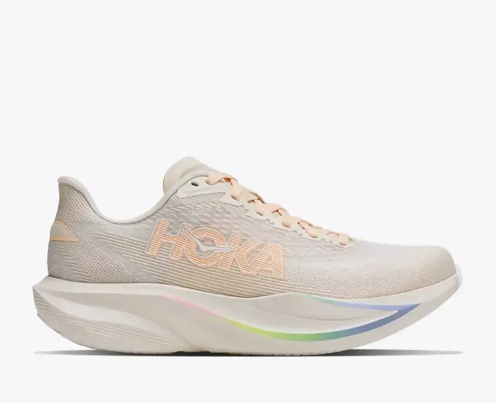 HOKA Mach 7 Oat Milk Alabaster (Women’s) - Road Running Shoes - front view