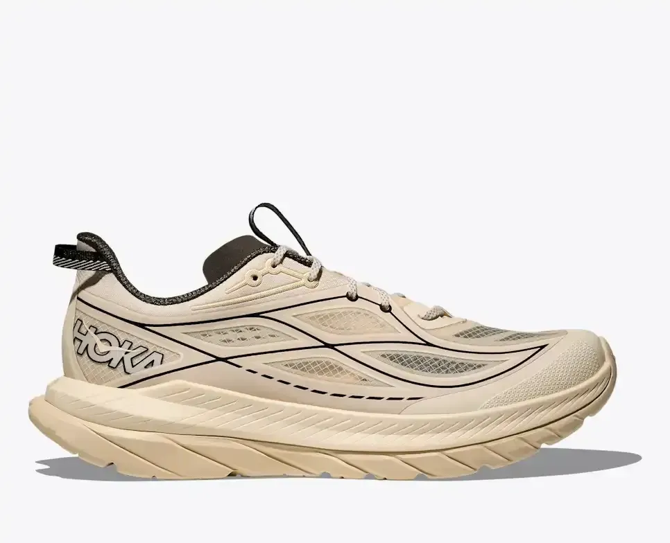 HOKA Mach Remastered Eggshell Asphalt Grey - Men's Running Shoes & Trainers - front view