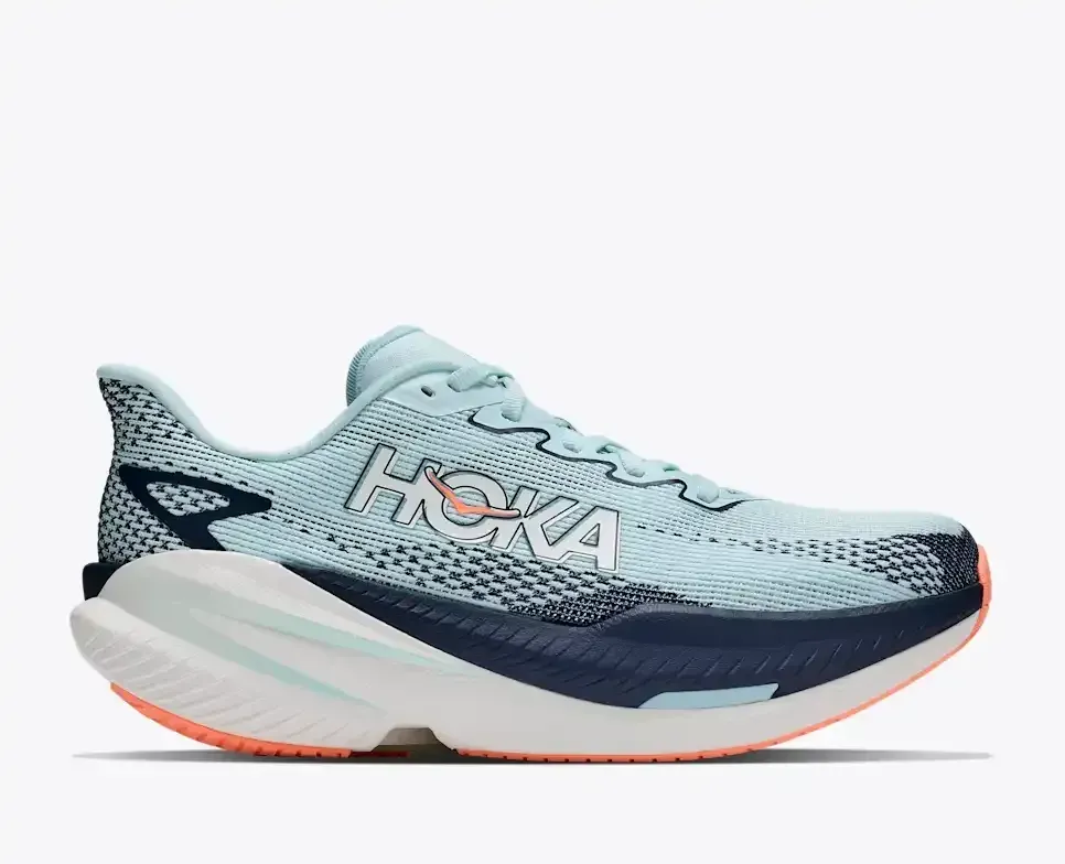 HOKA Mach X 3 Glimmering Blue Varsity Navy (Women’s) - Road Running Shoes - front view