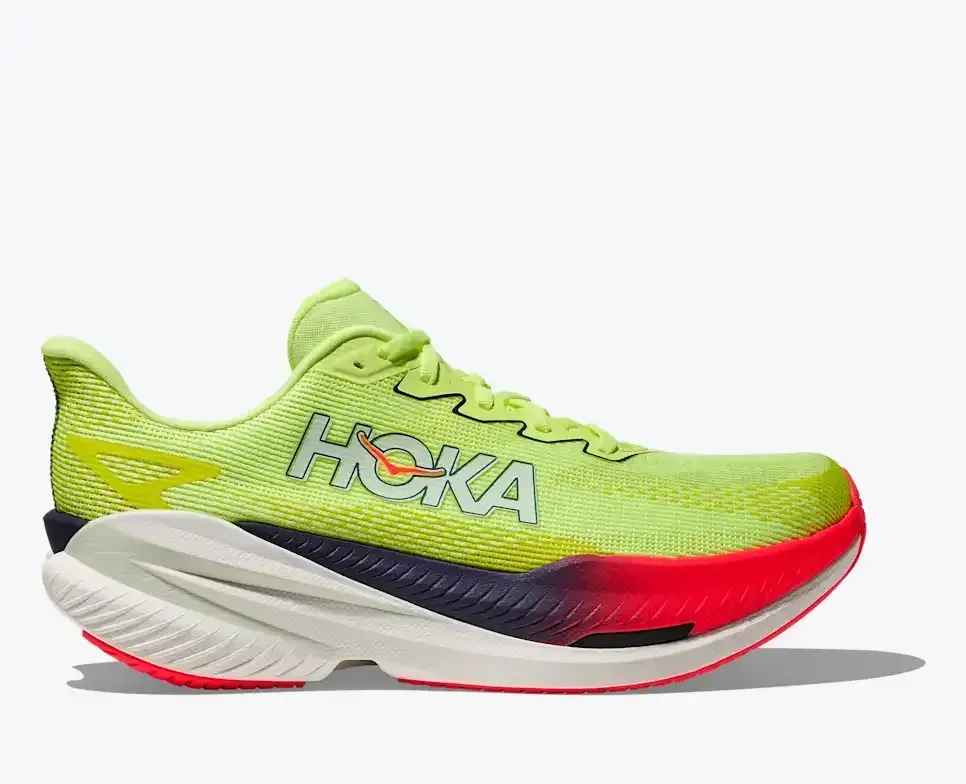 HOKA Mach X 3 Neon Yuzu Squid Ink - Men's Running Shoes & Trainers - front view