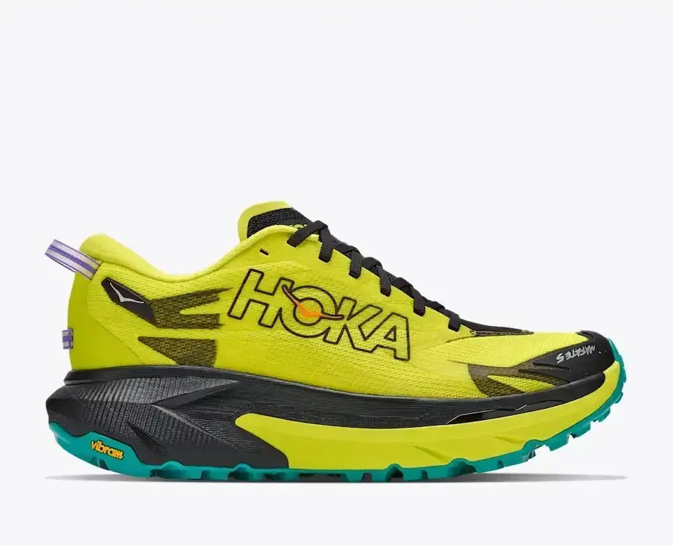 HOKA Mafate 5 Black HOKA Citrus - Men's Running Shoes & Trainers - front view