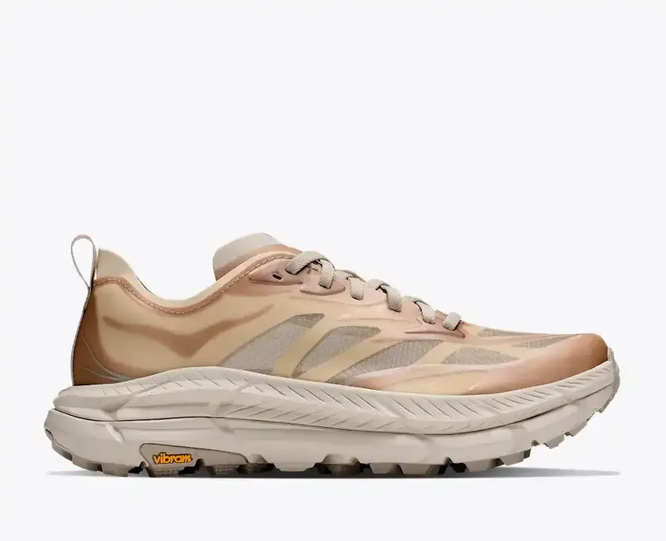 HOKA Mafate Speed 4 Lite Oat Milk / River Rock Grey - Men's Running Shoes & Trainers - front view