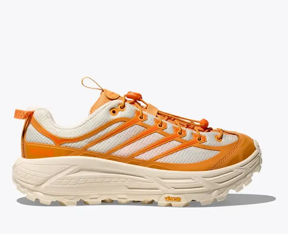 HOKA Mafate Three2 Sun Coral Alabaster - Men's Running Shoes & Trainers - front view