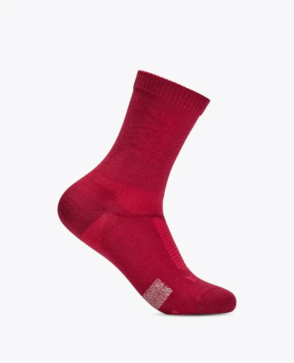 HOKA Merino Crew Sock Red Agate - Men's HOKA Exclusives - front view