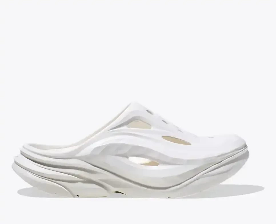HOKA Ora Recovery Mule White - Men's Running Shoes & Trainers - front view