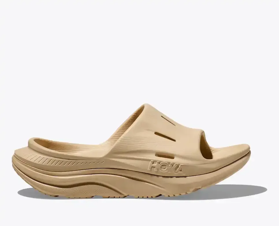 HOKA ORA Recovery Slide 3 Shifting Sand - Men's Running Shoes & Trainers - front view