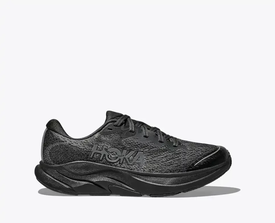 HOKA Rincon 4 Triple Black (GS) - Big Kids - front view