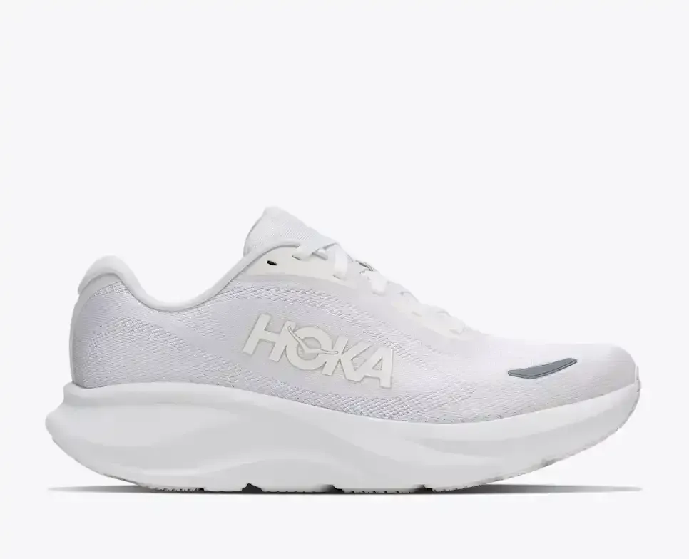 HOKA Rincon 5 White - Men's Road Running Shoes & Trainers - front view