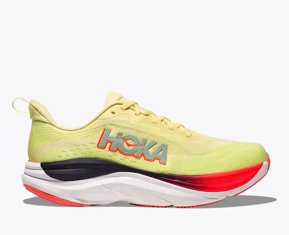 HOKA Skyflow Sunlight Neon Yuzu (Women’s) - Women's Running Shoes - front view