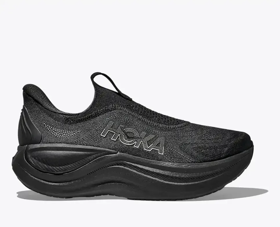 HOKA Skyward Laceless Black - Men's Running Shoes & Trainers - front view