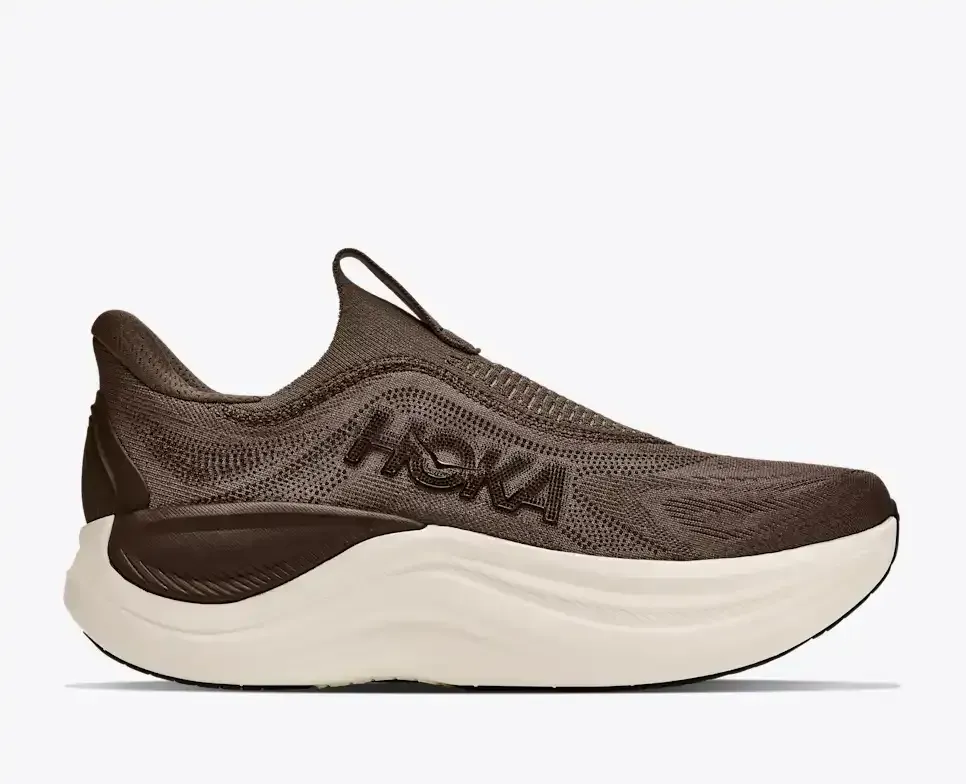 HOKA Skyward Laceless Cliff Grey Cast Iron - Men's Running Shoes & Trainers - front view