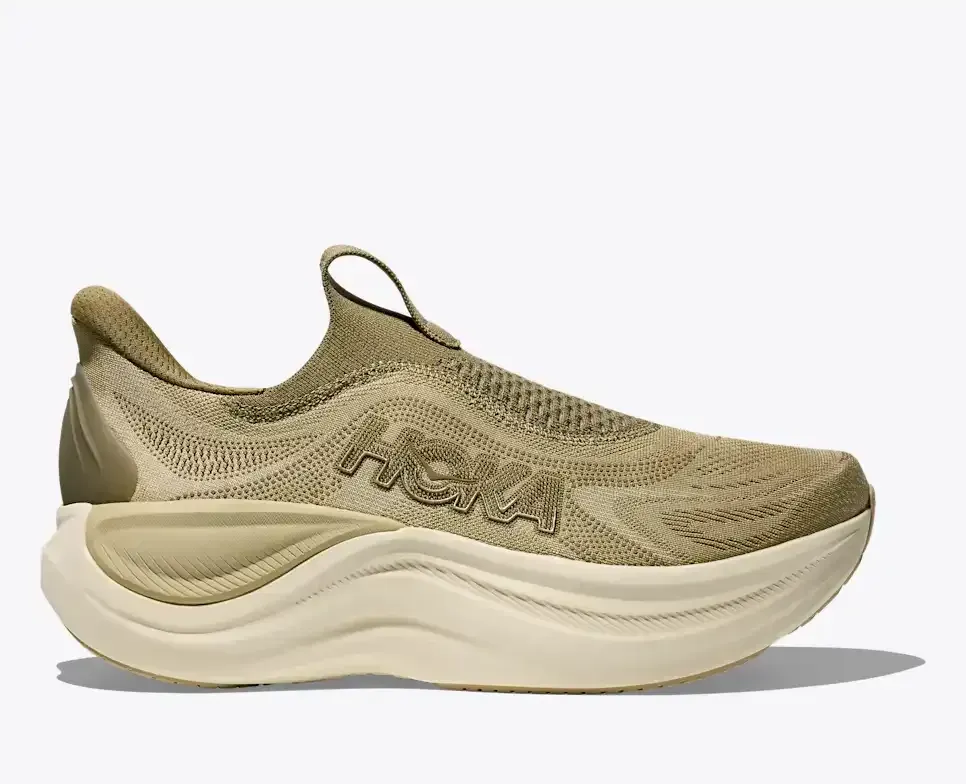 HOKA Skyward Laceless Grassland Wild Mushroom - Men's Running Shoes & Trainers - front view