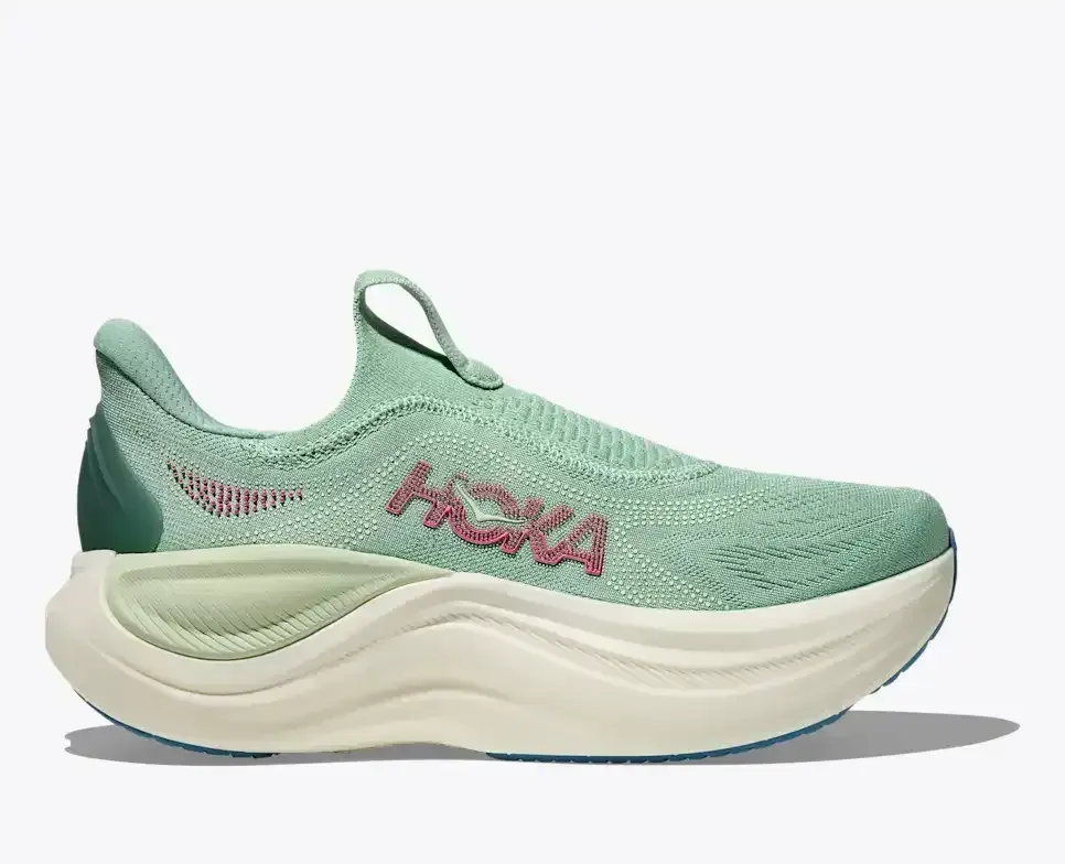 HOKA Skyward Laceless Jadeite Sea Glass (Women’s) - Walking Shoes & Boots - front view