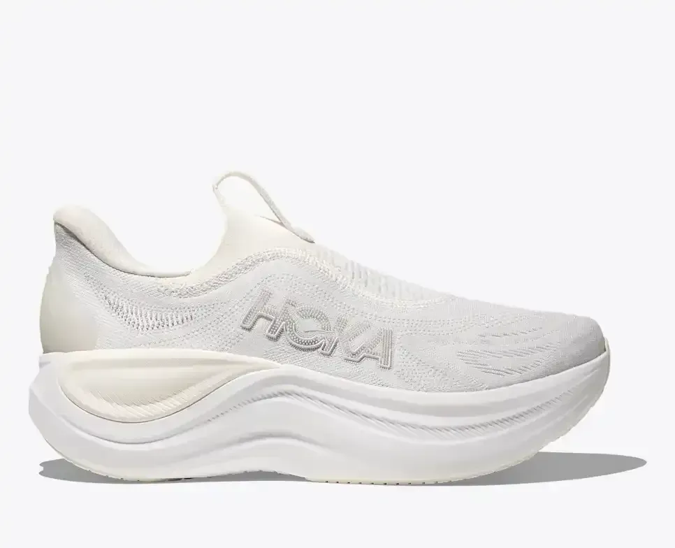 HOKA Skyward Laceless White - Men's Running Shoes & Trainers - front view