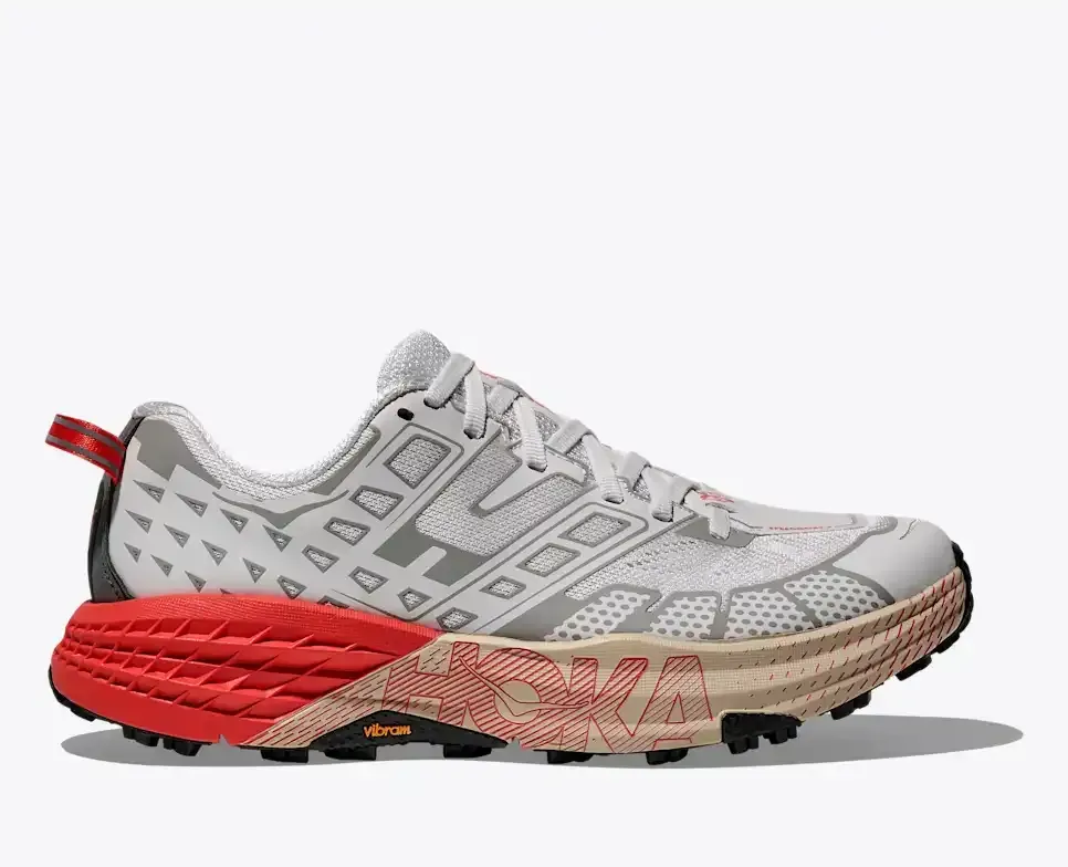 HOKA Speedgoat 2 White Tomato - Men's Running Shoes & Trainers - front view