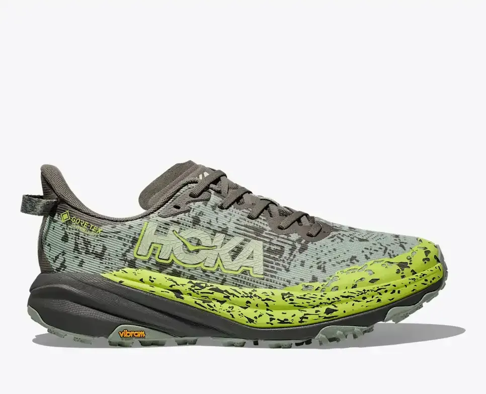 HOKA Speedgoat 6 GORE-TEX Slate Aloe Vera - Men's Running Shoes & Trainers - front view