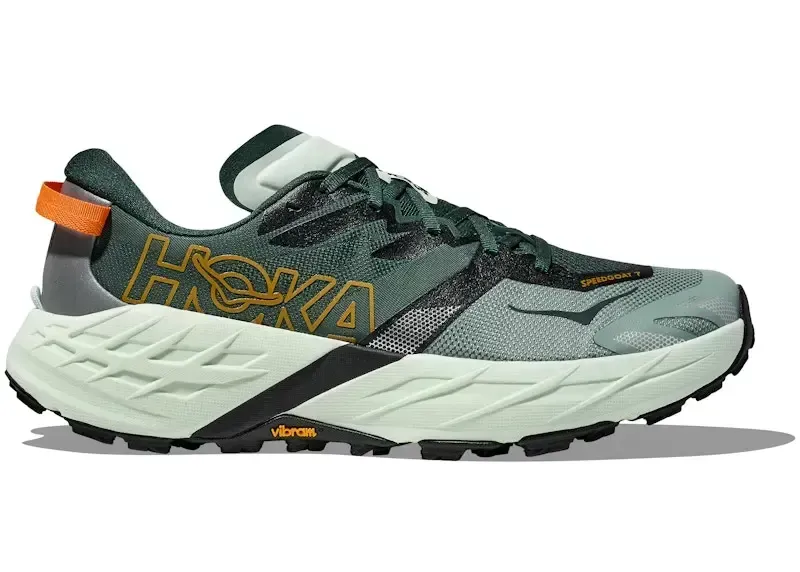 HOKA Speedgoat 7 Bay Leaf Sea Glass - Men's Running Shoes & Trainers - front view