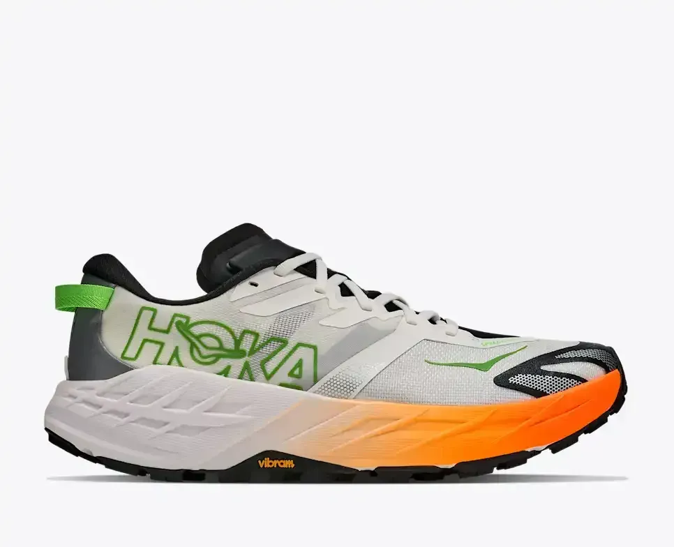 HOKA Speedgoat 7 Frost Neon Tangerine - Men's Running Shoes & Trainers - front view