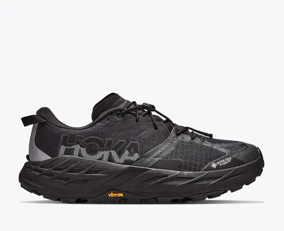 HOKA Speedgoat 7 GORE-TEX® Black Carbon Black (Women’s) - Hiking Boots & Shoes - front view