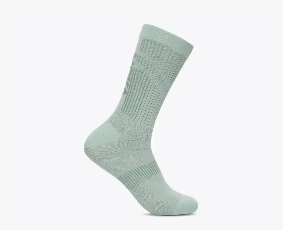 HOKA Trail Run Crew Sock Sage - Men's Athletes Kit - front view