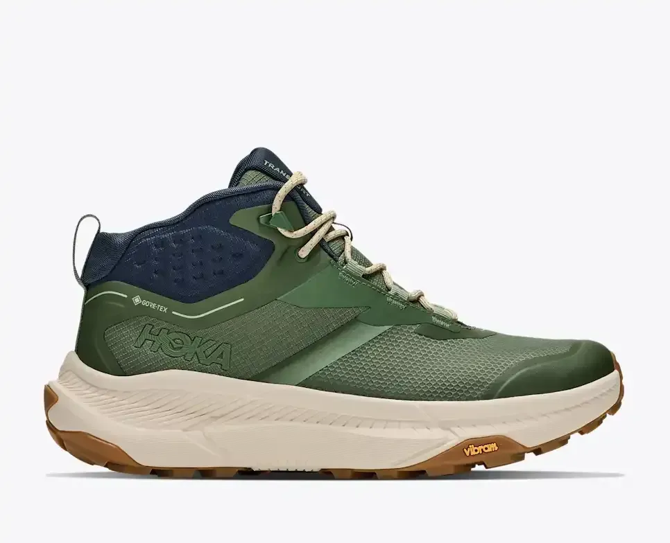 HOKA Transport Hike GORE-TEX Nettle Leaf Alabaster - Hiking Boots & Shoes - front view